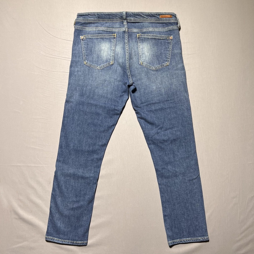 Pilcro Anthropologie The Letterpress Jeans Womens 28 Slim‎ Boyfriend Patchwork - Picture 2 of 16